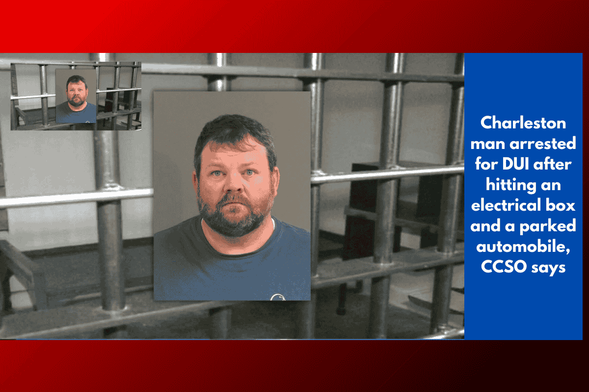 Charleston man arrested for DUI after hitting an electrical box and a parked automobile, CCSO says