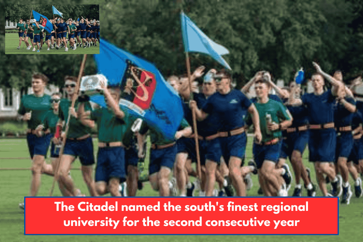 The Citadel named the south's finest regional university for the second consecutive year