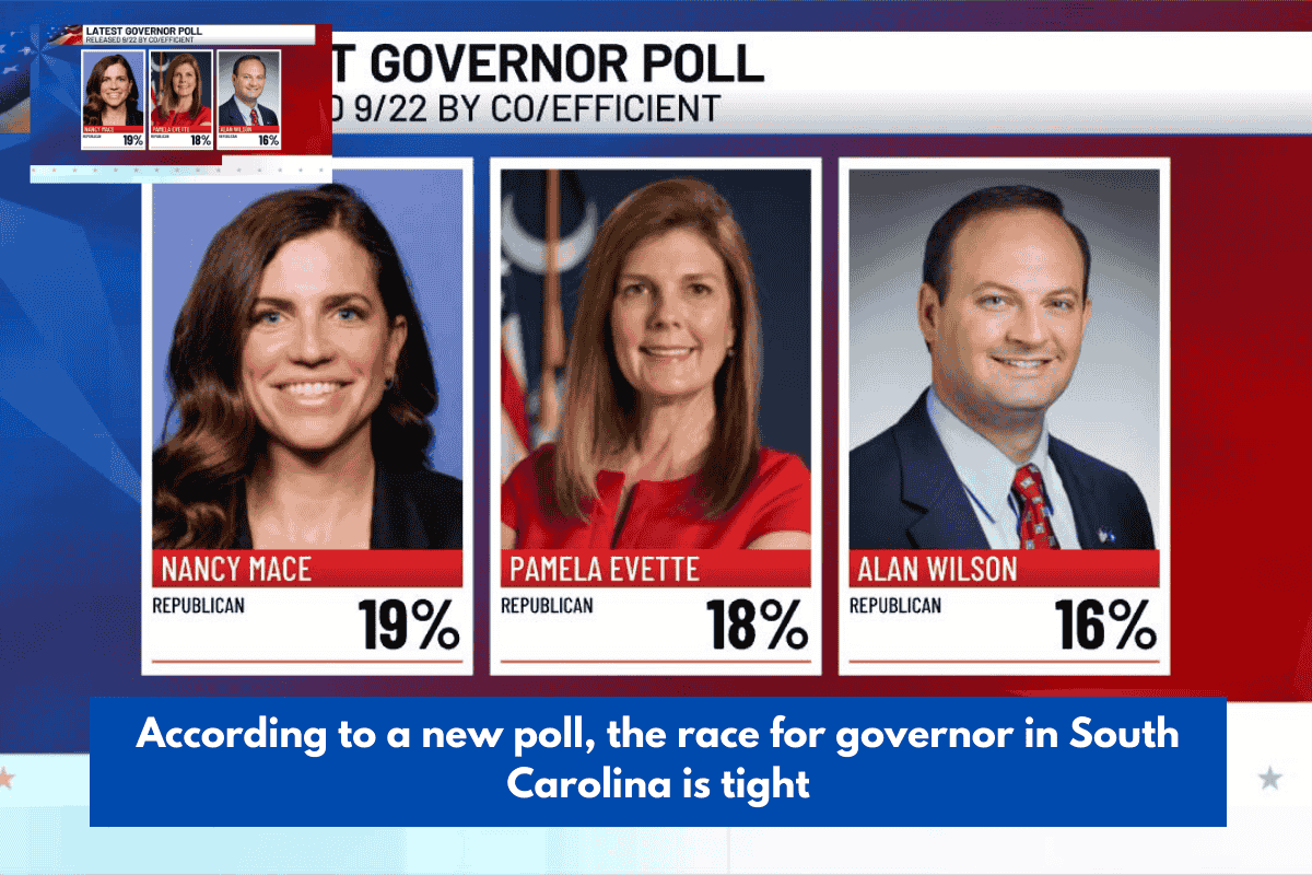 According to a new poll, the race for governor in South Carolina is tight