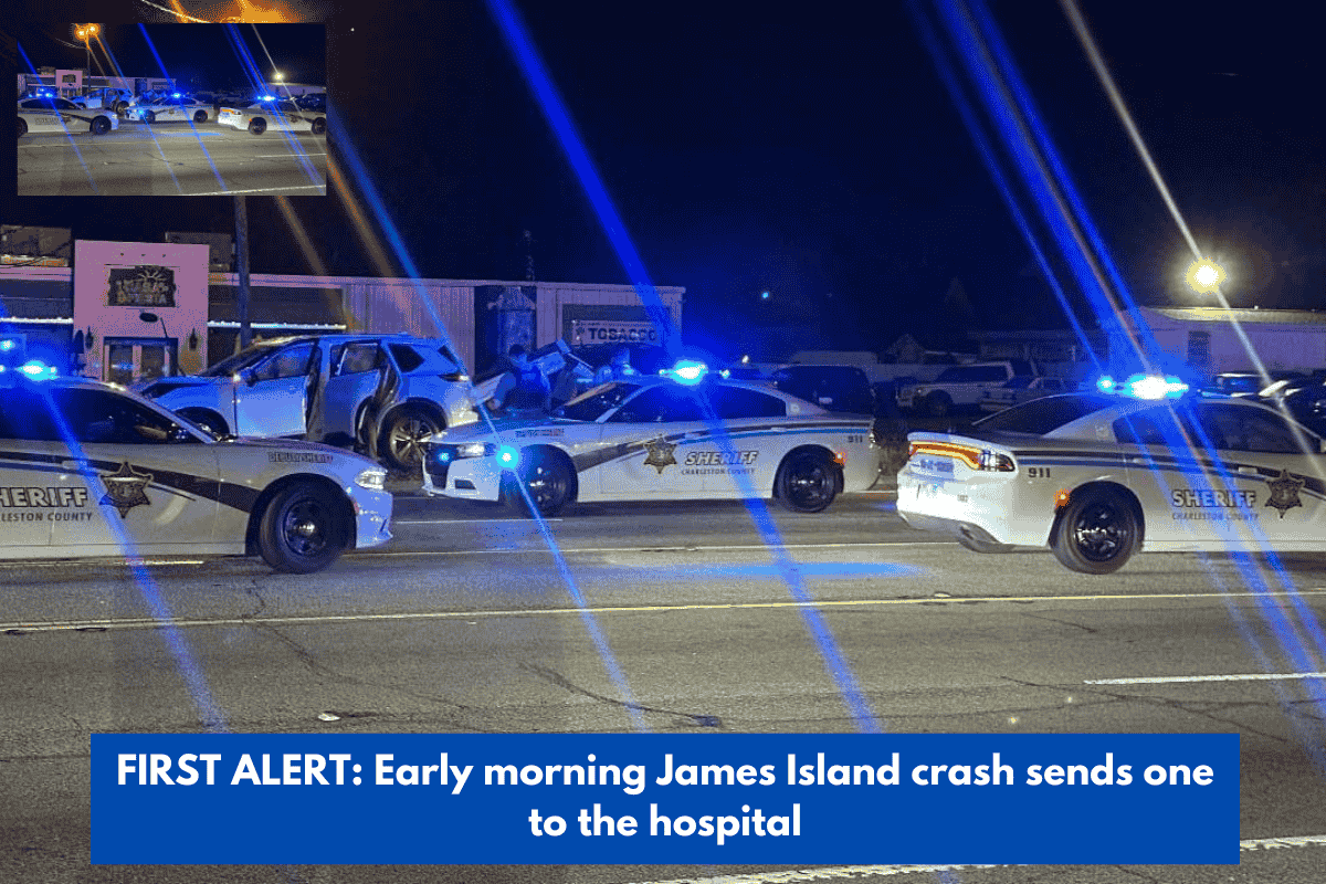 FIRST ALERT: Early morning James Island crash sends one to the hospital