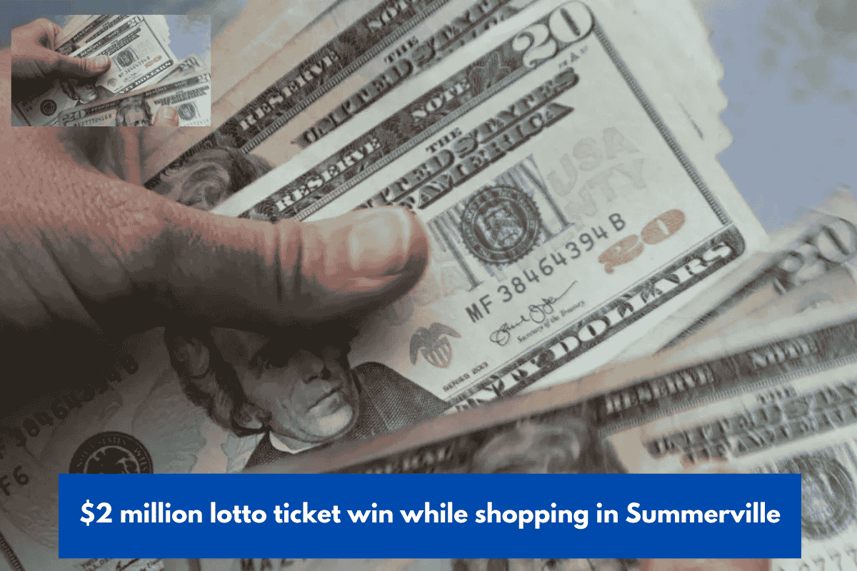 $2 million lotto ticket win while shopping in Summerville