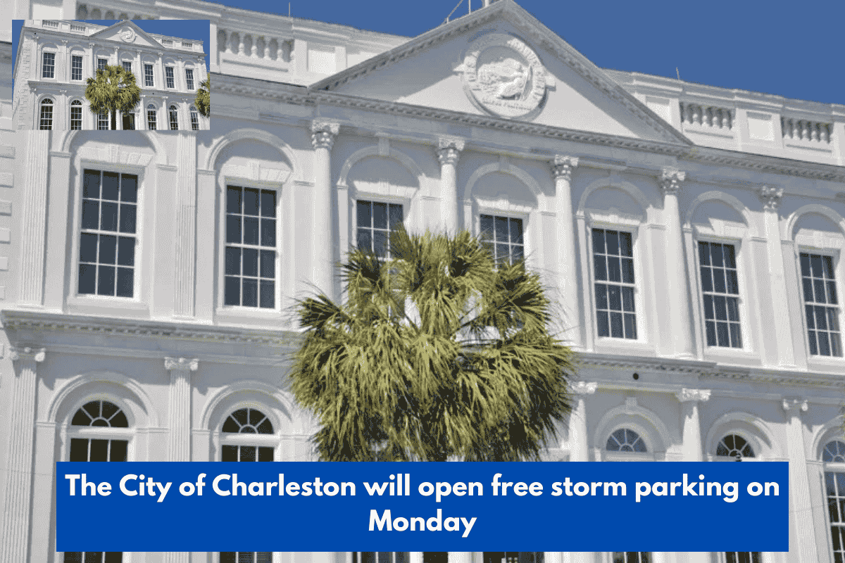 The City of Charleston will open free storm parking on Monday
