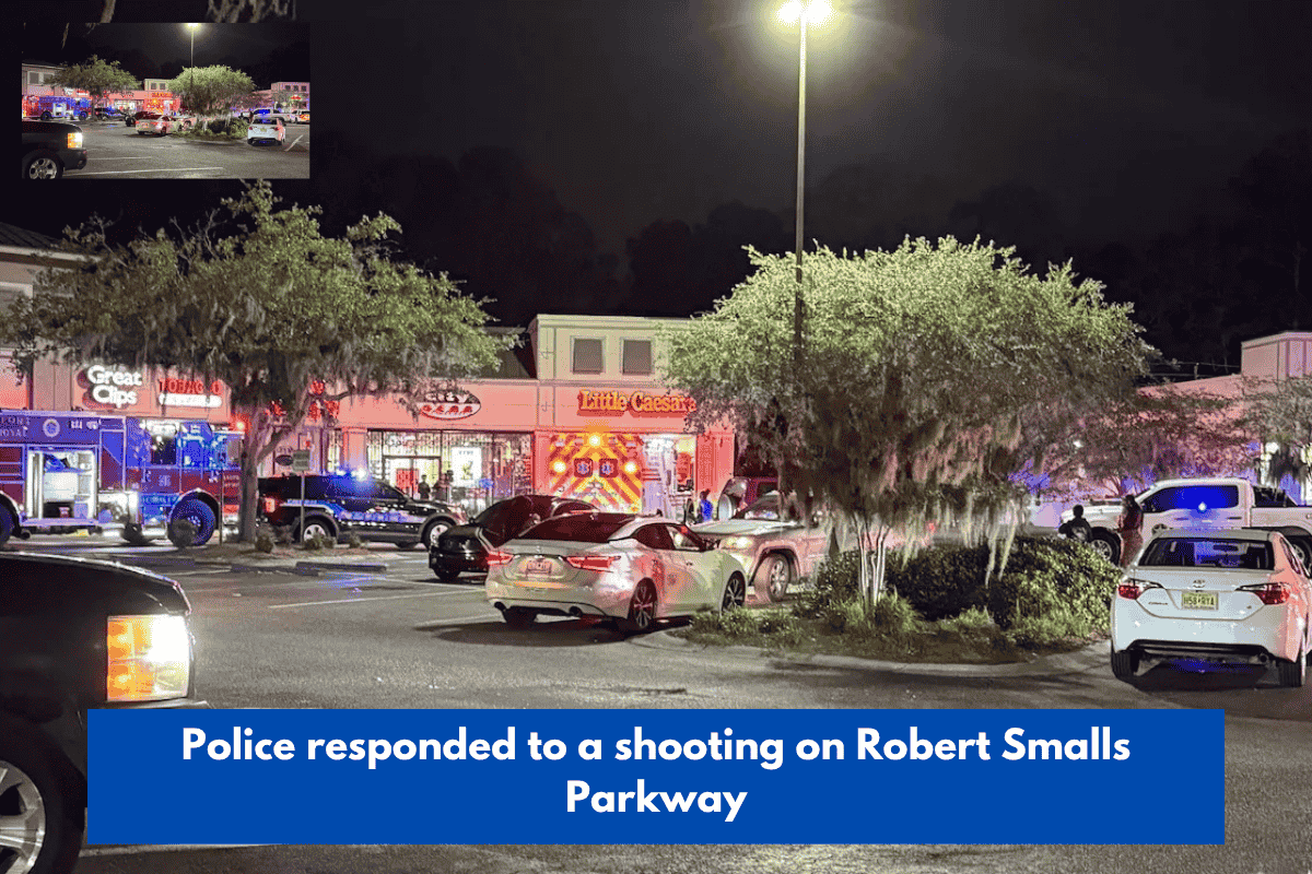 Police responded to a shooting on Robert Smalls Parkway