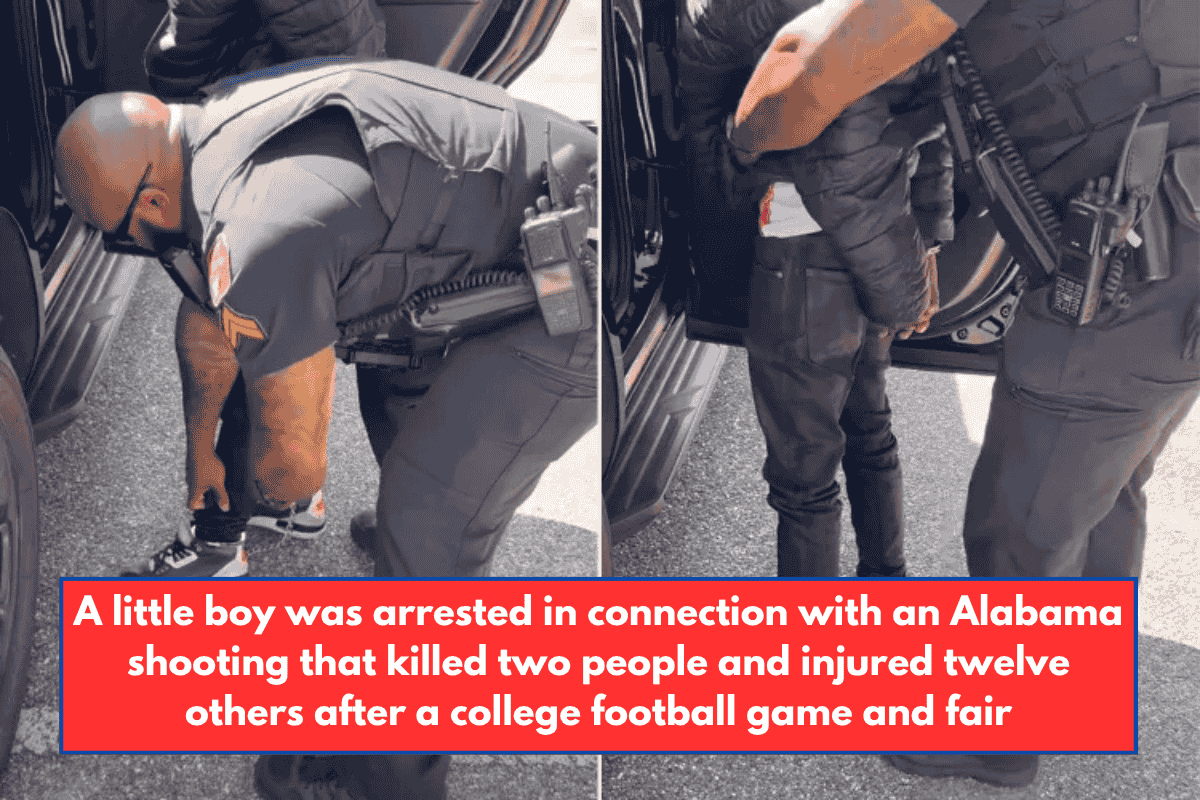 A little boy was arrested in connection with an Alabama shooting that killed two people and injured twelve others after a college football game and fair
