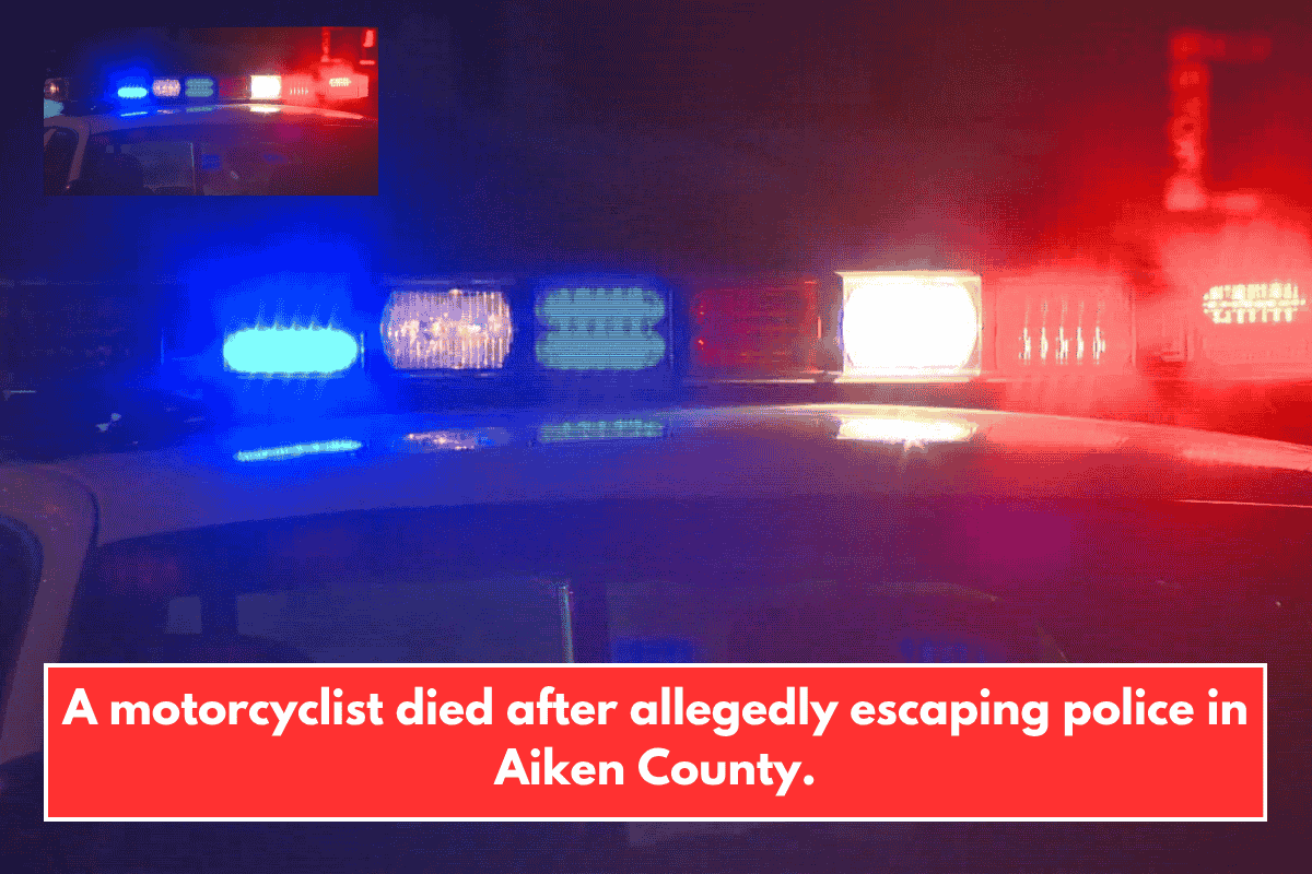 A motorcyclist died after allegedly escaping police in Aiken County.