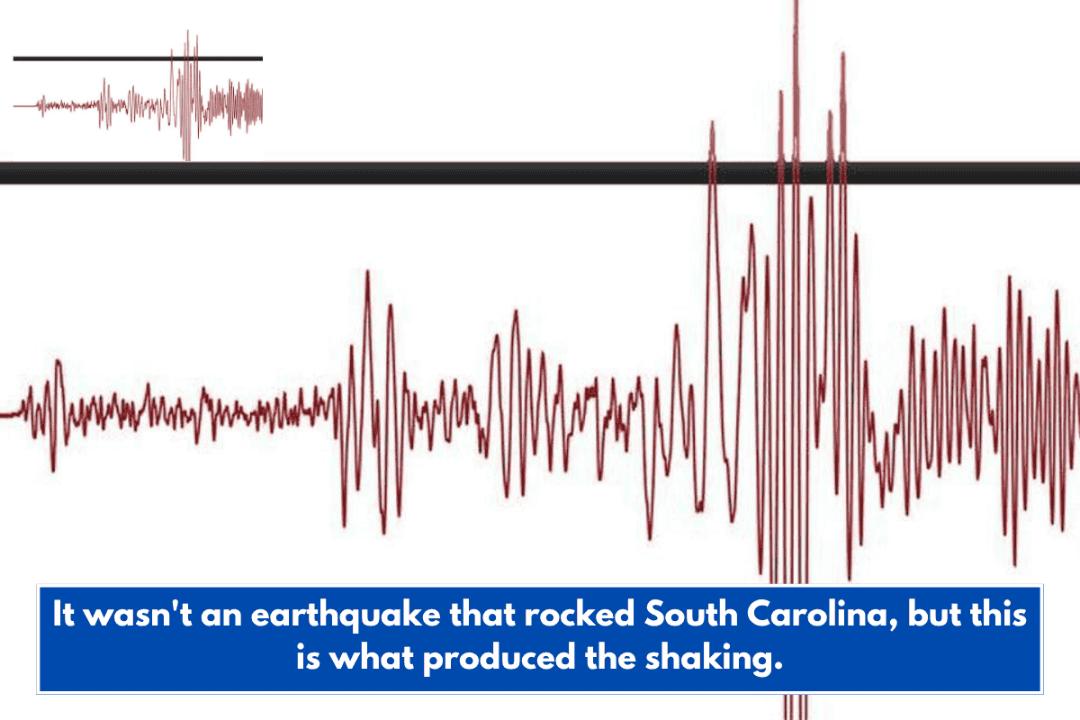 It wasn't an earthquake that rocked South Carolina, but this is what produced the shaking.
