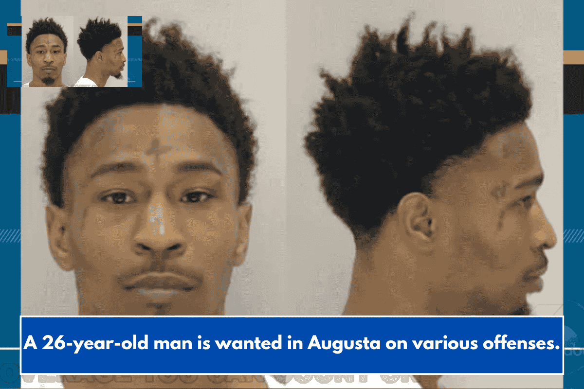 A 26-year-old man is wanted in Augusta on various offenses.