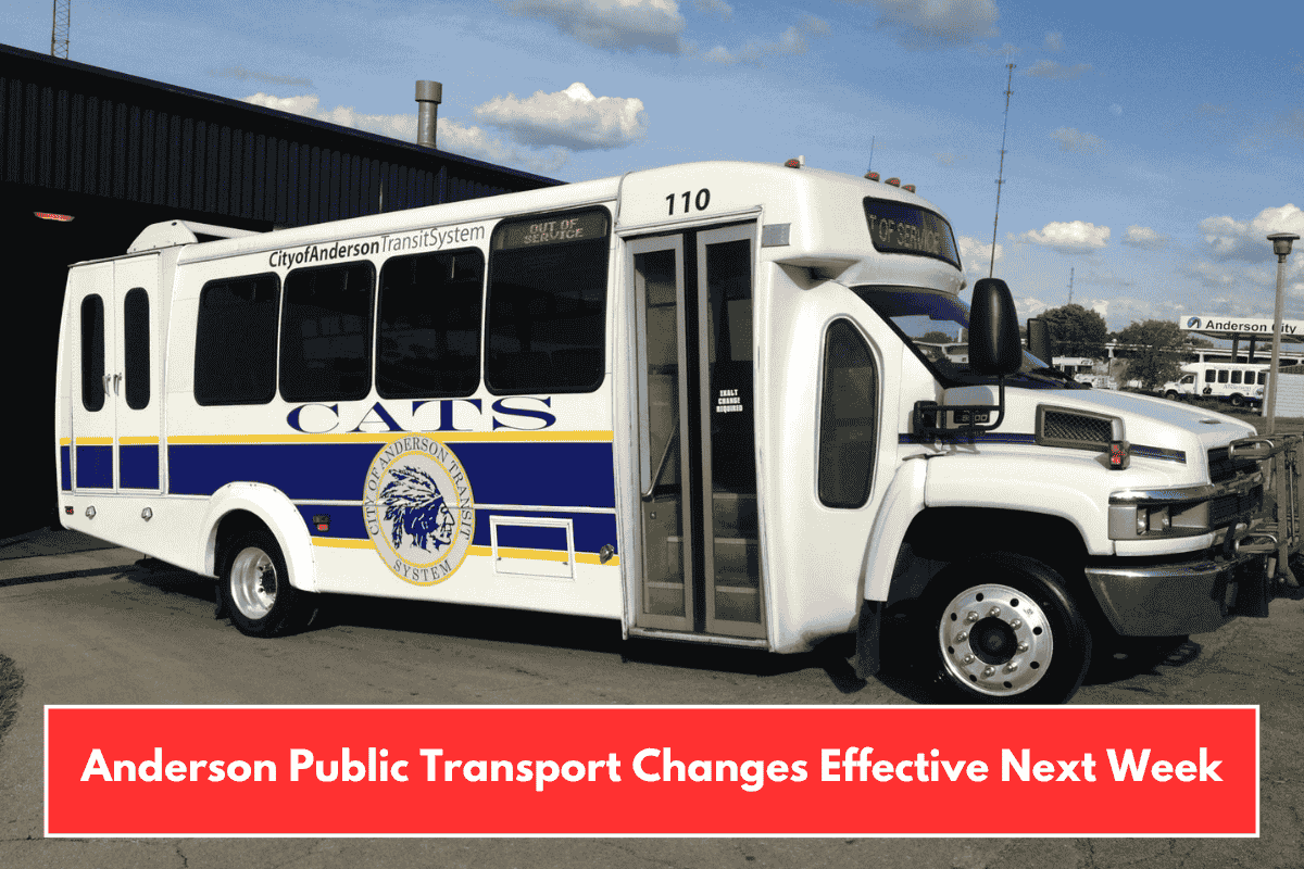 Anderson Public Transport Changes Effective Next Week