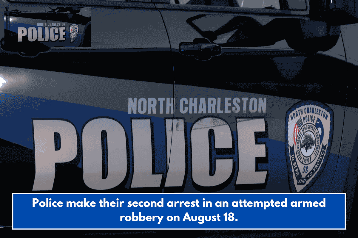 Police make their second arrest in an attempted armed robbery on August 18.