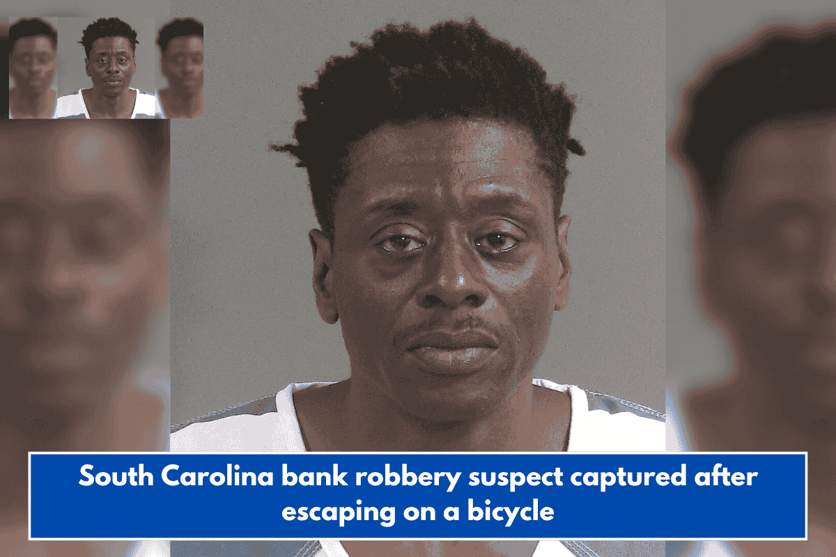 South Carolina bank robbery suspect captured after escaping on a bicycle