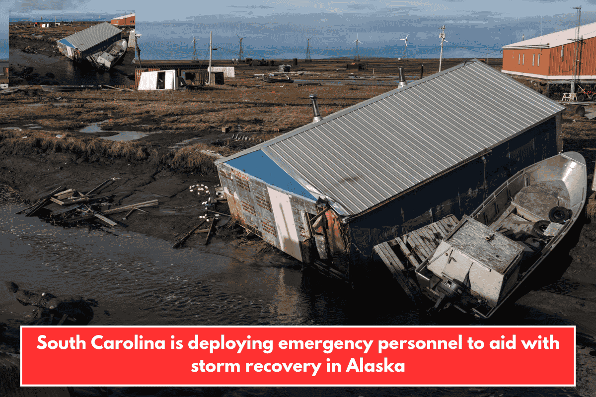 South Carolina is deploying emergency personnel to aid with storm recovery in Alaska