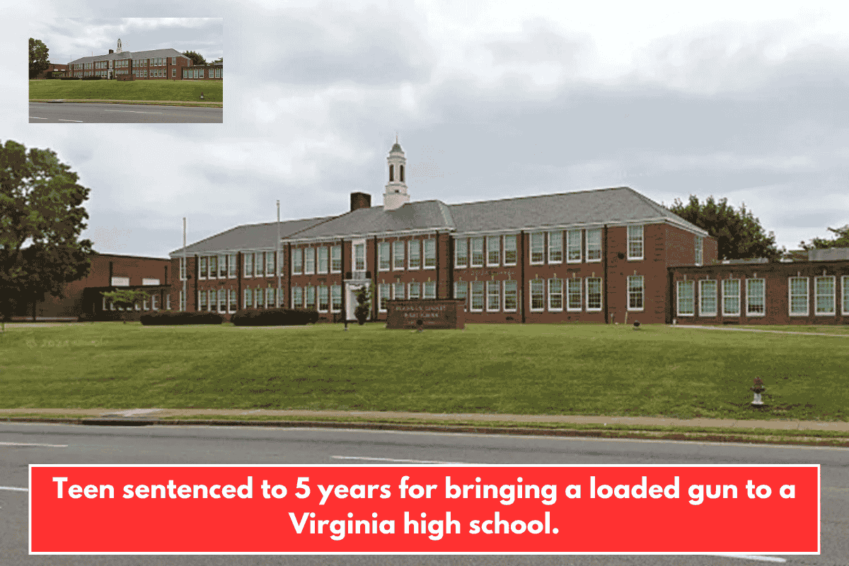 Teen sentenced to 5 years for bringing a loaded gun to a Virginia high school.