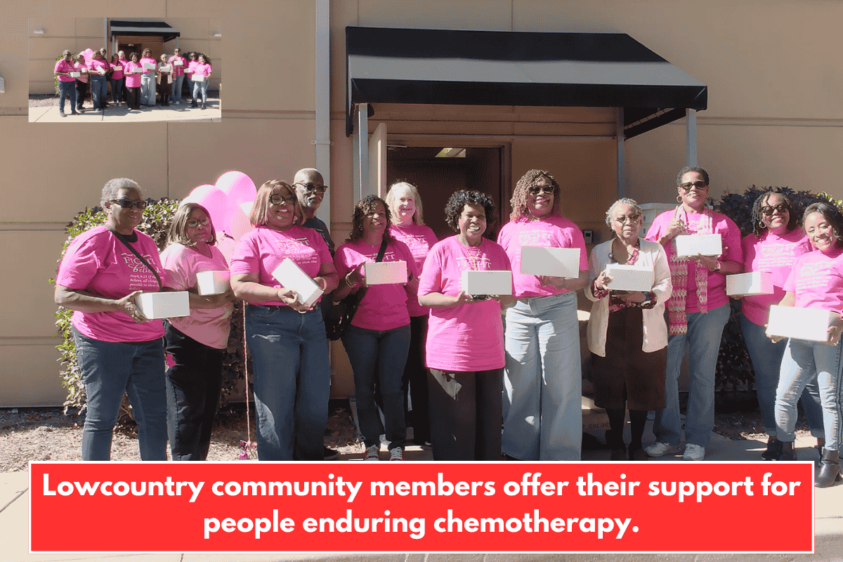 Lowcountry community members offer their support for people enduring chemotherapy.