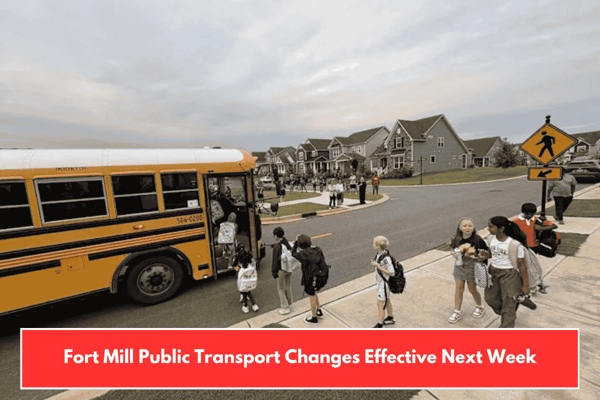 Fort Mill Public Transport Changes Effective Next Week