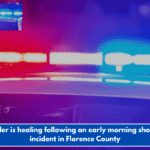 Toddler is healing following an early morning shooting incident in Florence County