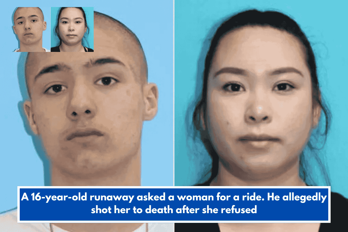 A 16-year-old runaway asked a woman for a ride. He allegedly shot her to death after she refused