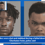 Intruders were shot and stabbed during a failed downtown Charleston heist, police said