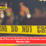 A family of five was displaced by the Charleston house fire. Monday night