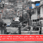 64 people were killed, including four police officers, after the largest gang raid in Rio de Janeiro's history turned into a street battle