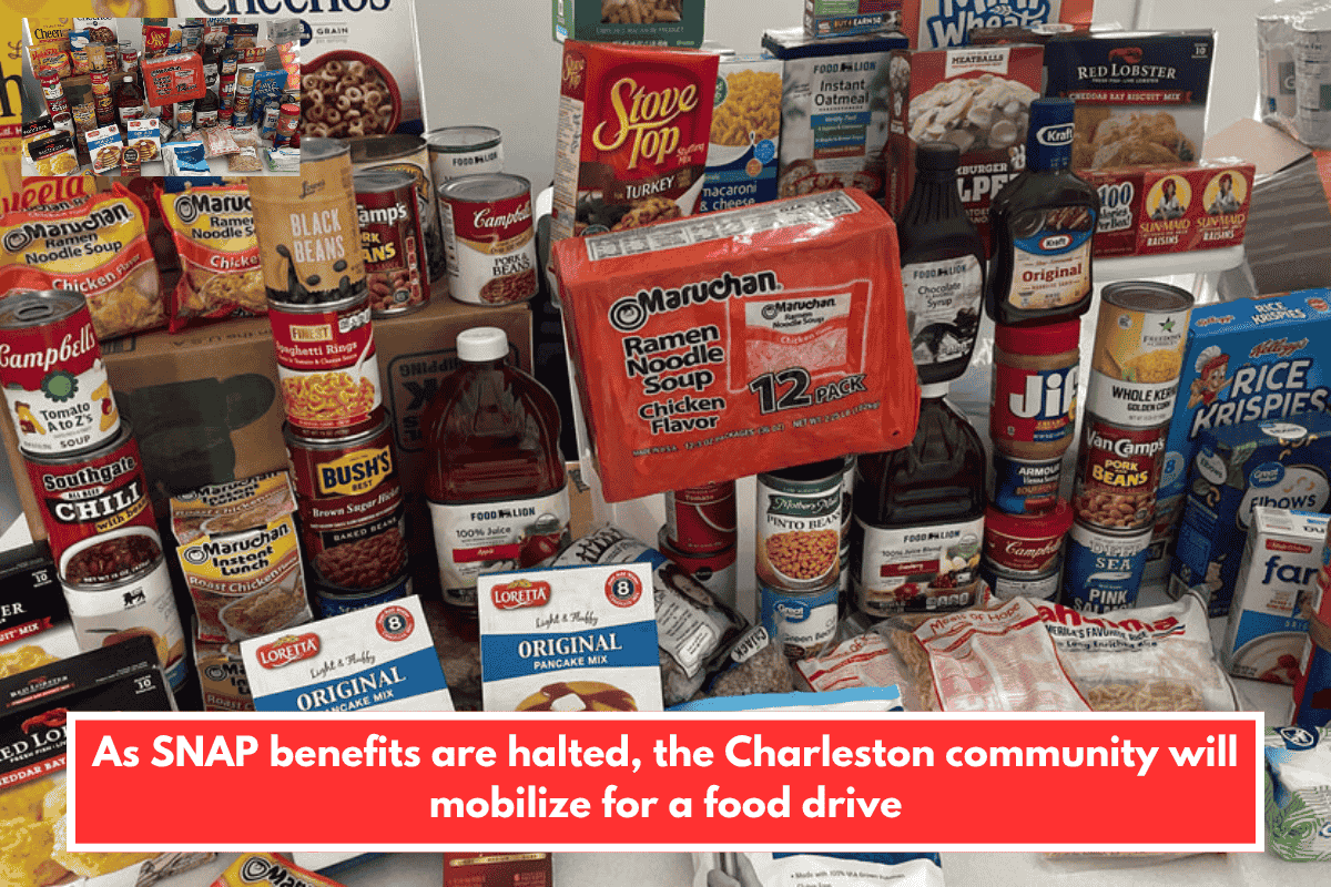 As SNAP benefits are halted, the Charleston community will mobilize for a food drive