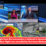 A couple from the Lowcountry is delayed in Jamaica after their flight was cancelled by Hurricane Melissa