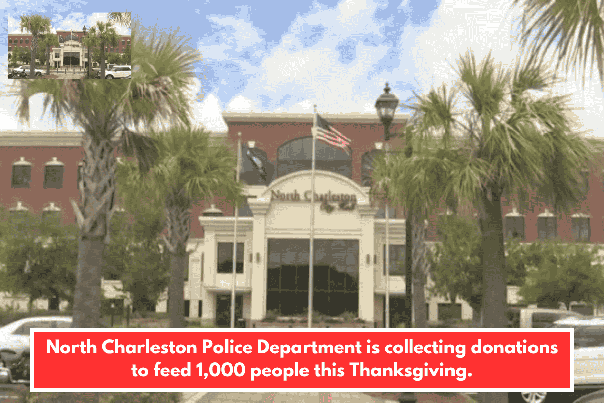 North Charleston Police Department is collecting donations to feed 1,000 people this Thanksgiving.