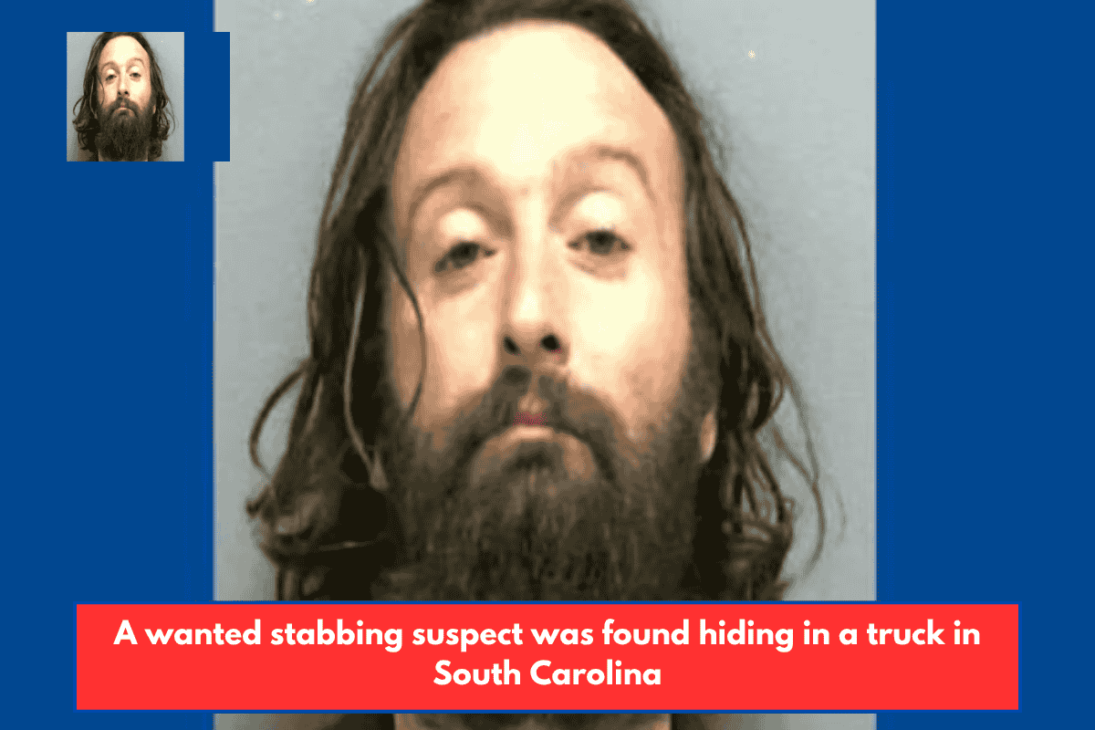 A wanted stabbing suspect was found hiding in a truck in South Carolina
