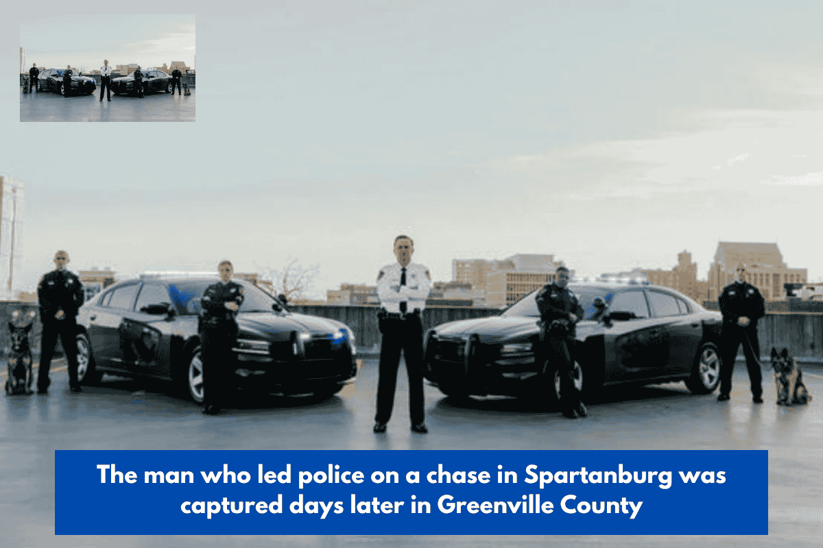 The man who led police on a chase in Spartanburg was captured days later in Greenville County