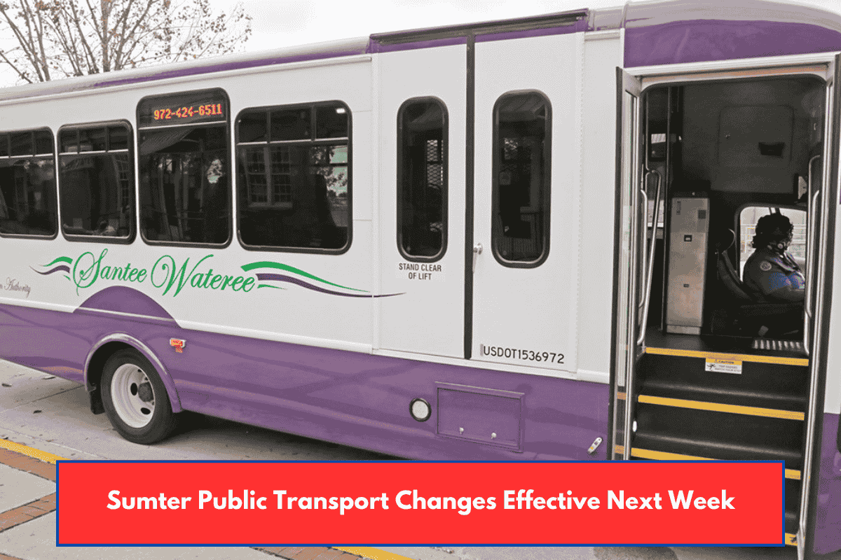 Sumter Public Transport Changes Effective Next Week