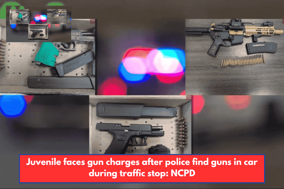 Juvenile faces gun charges after police find guns in car during traffic stop: NCPD