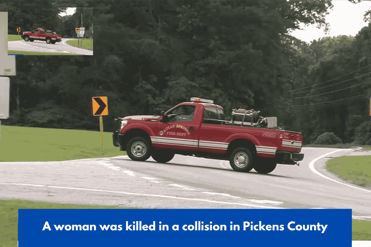 A woman was killed in a collision in Pickens County