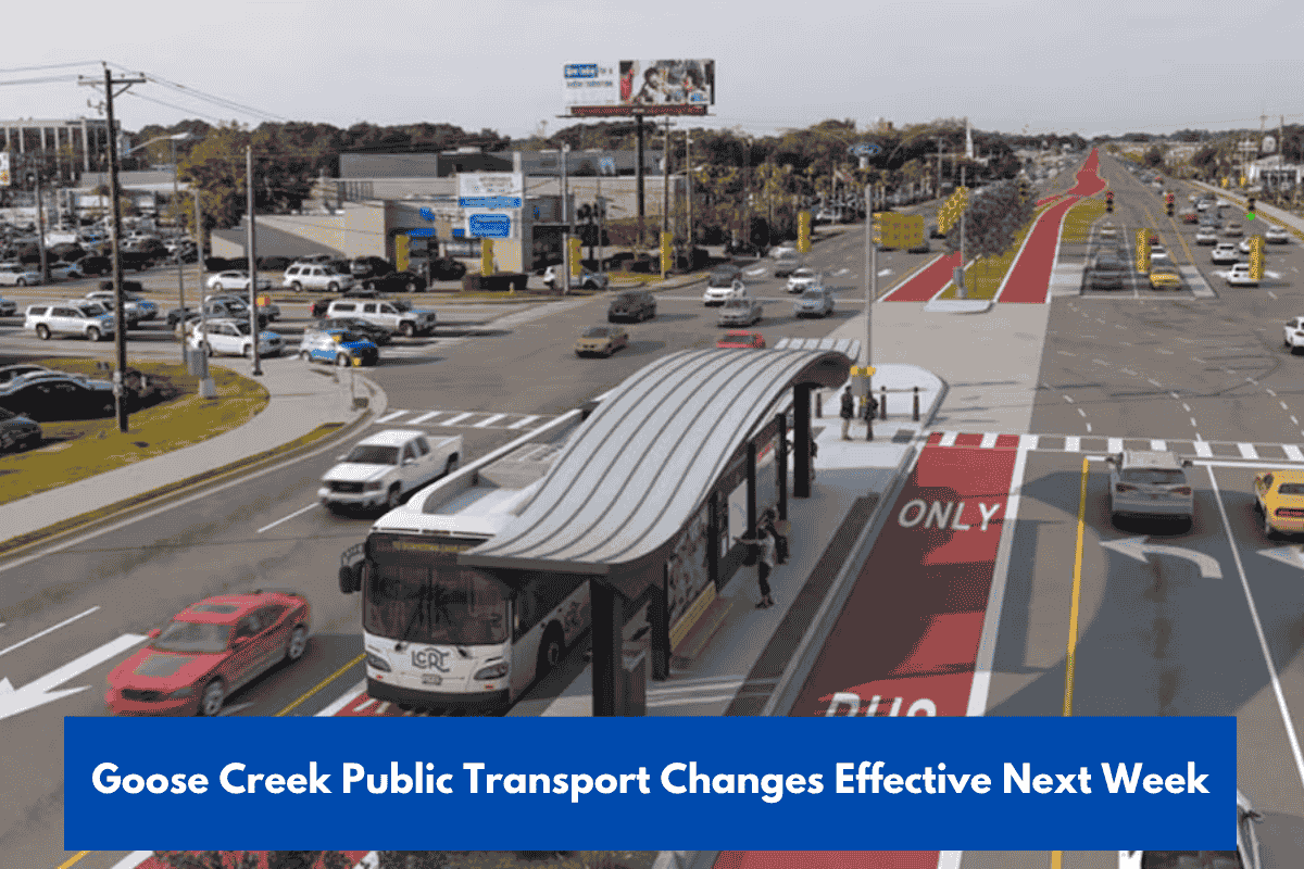 Goose Creek Public Transport Changes Effective Next Week
