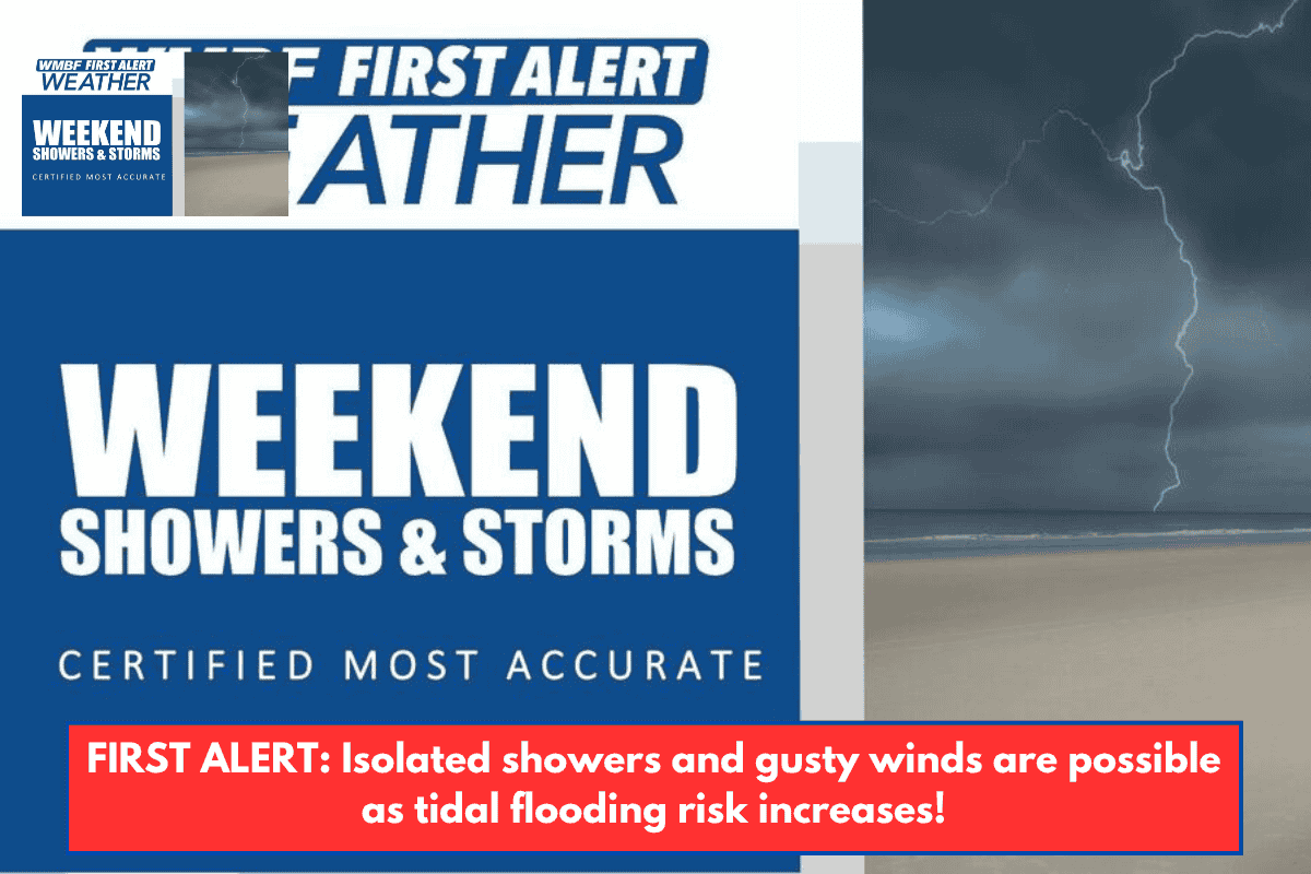 FIRST ALERT: Isolated showers and gusty winds are possible as tidal flooding risk increases!