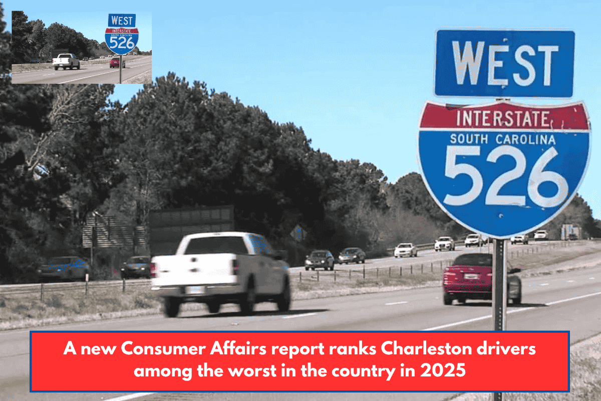 A new Consumer Affairs report ranks Charleston drivers among the worst in the country in 2025