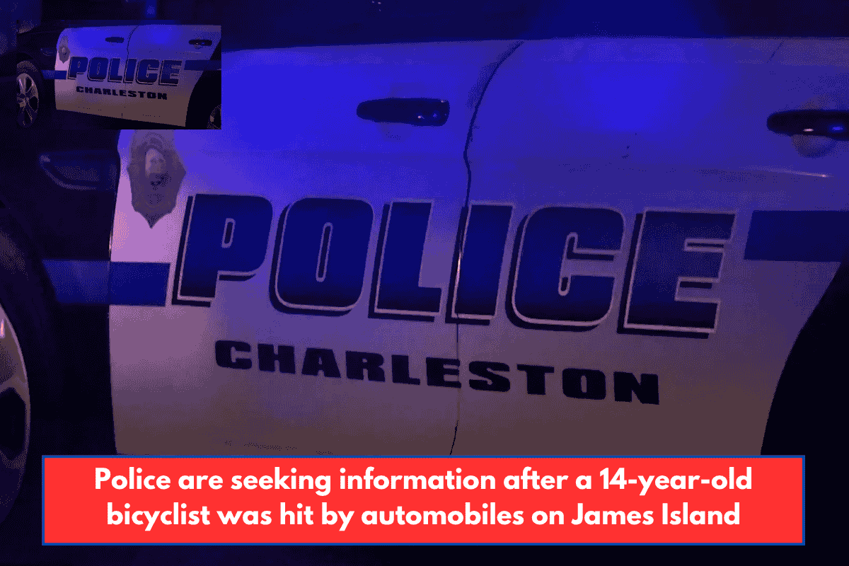 Police are seeking information after a 14-year-old bicyclist was hit by automobiles on James Island
