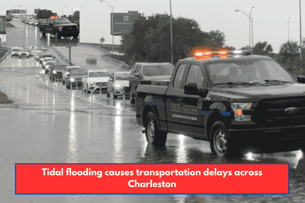 Tidal flooding causes transportation delays across Charleston
