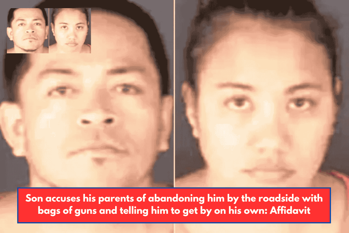 Son accuses his parents of abandoning him by the roadside with bags of guns and telling him to get by on his own: Affidavit