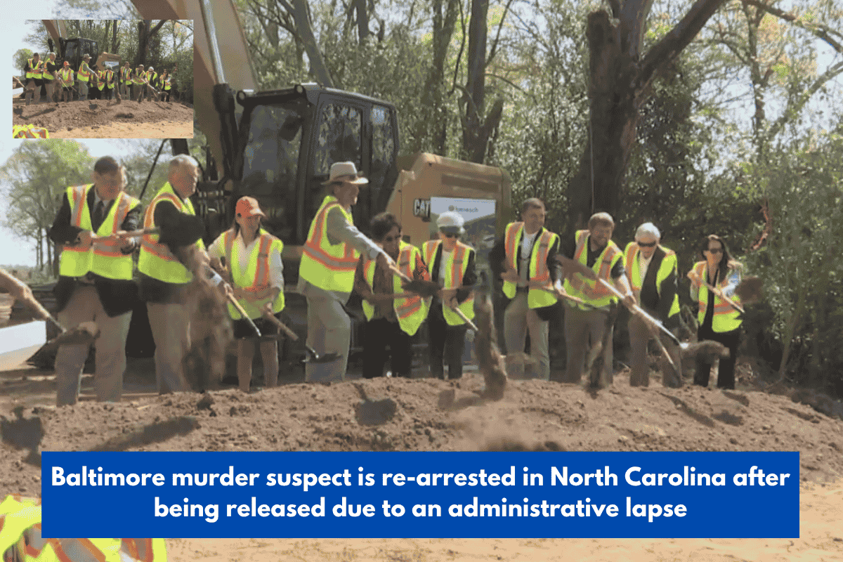 Baltimore murder suspect is re-arrested in North Carolina after being released due to an administrative lapse