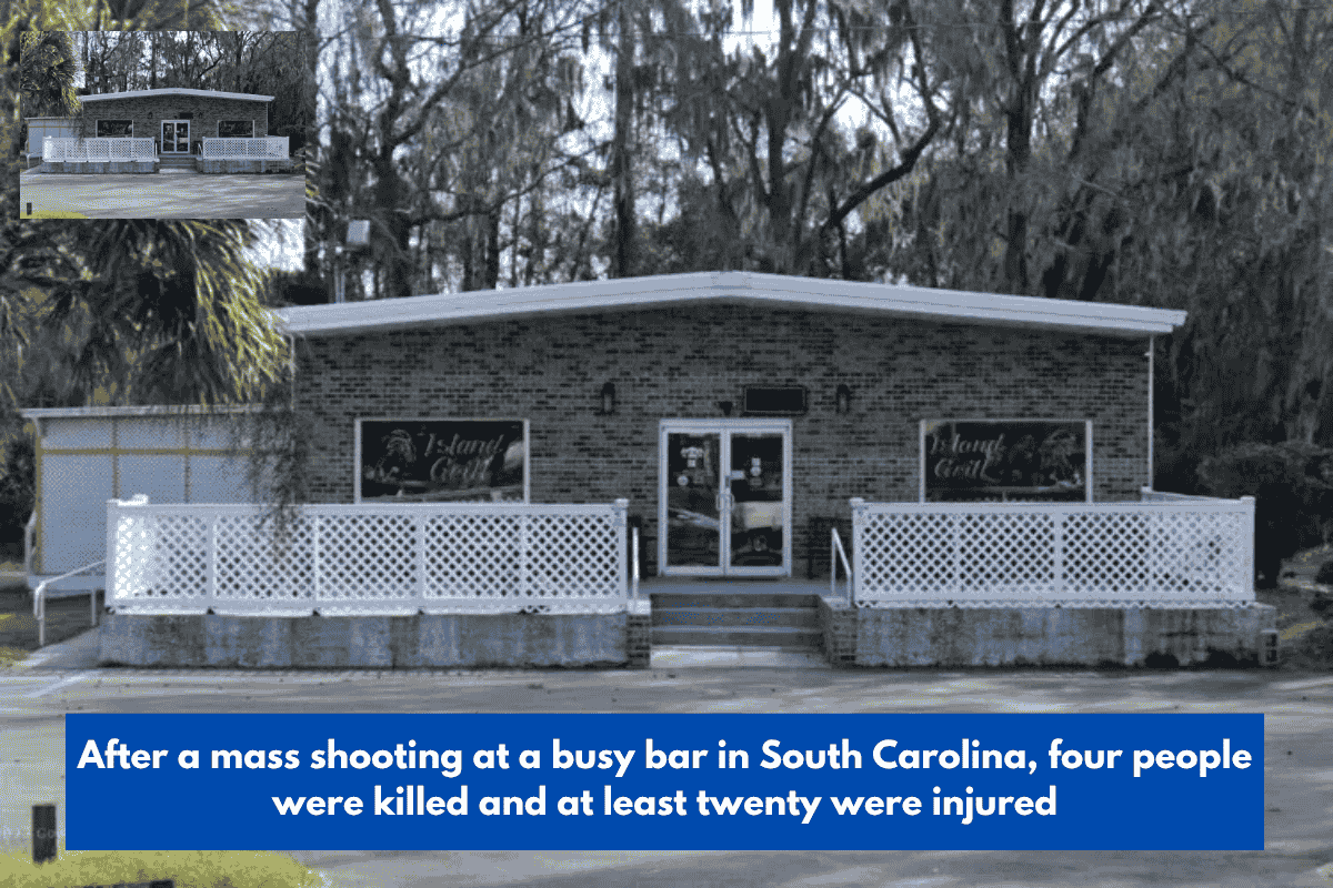 After a mass shooting at a busy bar in South Carolina, four people were killed and at least twenty were injured