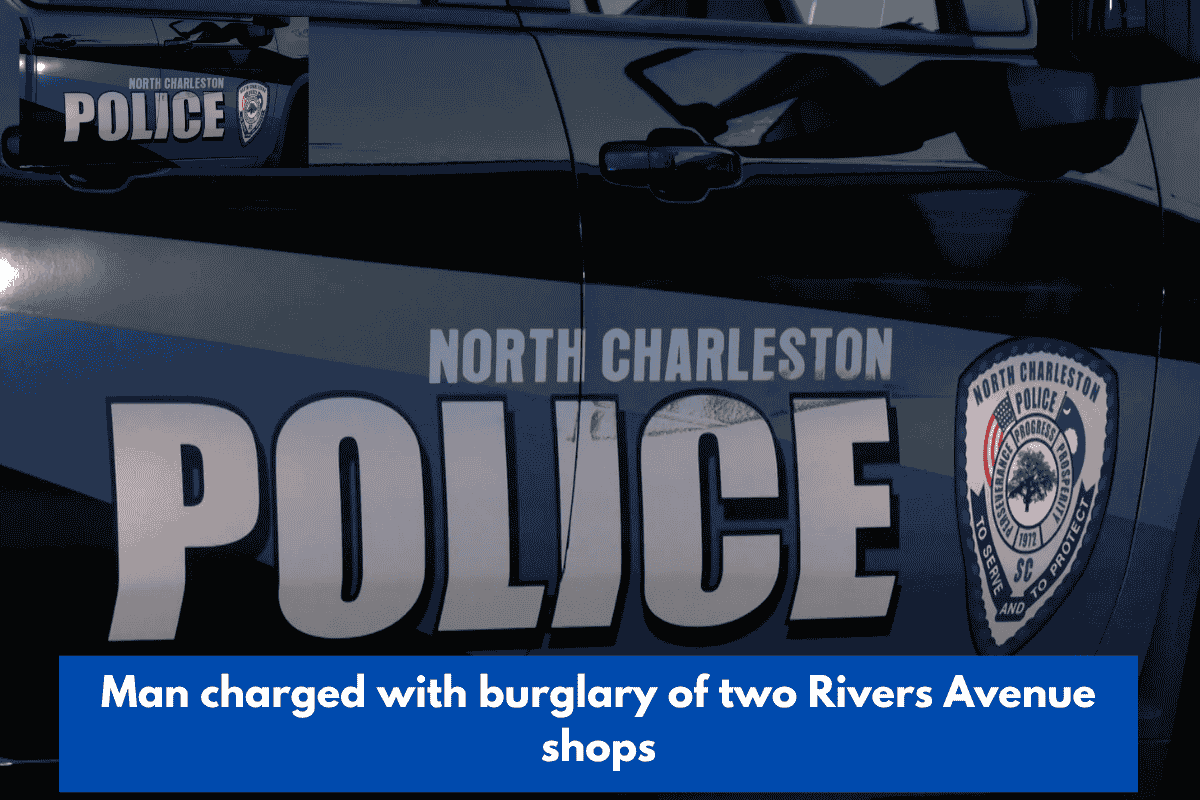 Man charged with burglary of two Rivers Avenue shops