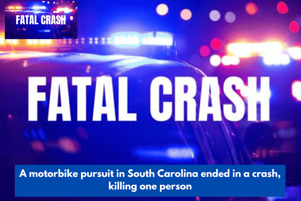 A motorbike pursuit in South Carolina ended in a crash, killing one person