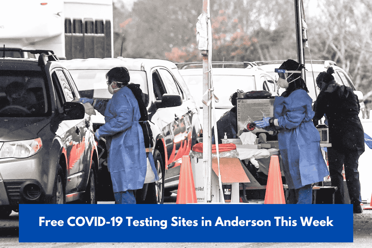 Free COVID-19 Testing Sites in Anderson This Week