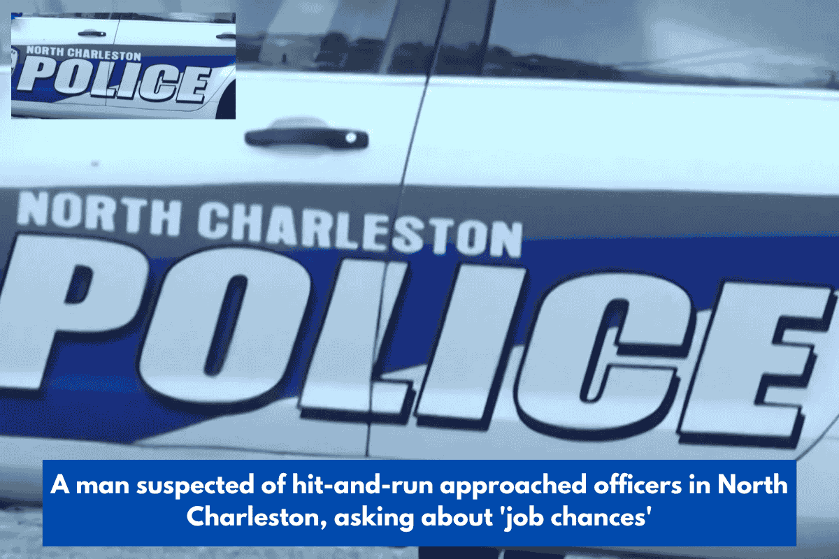 A man suspected of hit-and-run approached officers in North Charleston, asking about 'job chances'