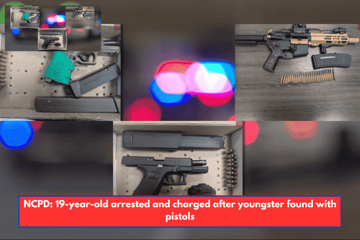 NCPD: 19-year-old arrested and charged after youngster found with pistols