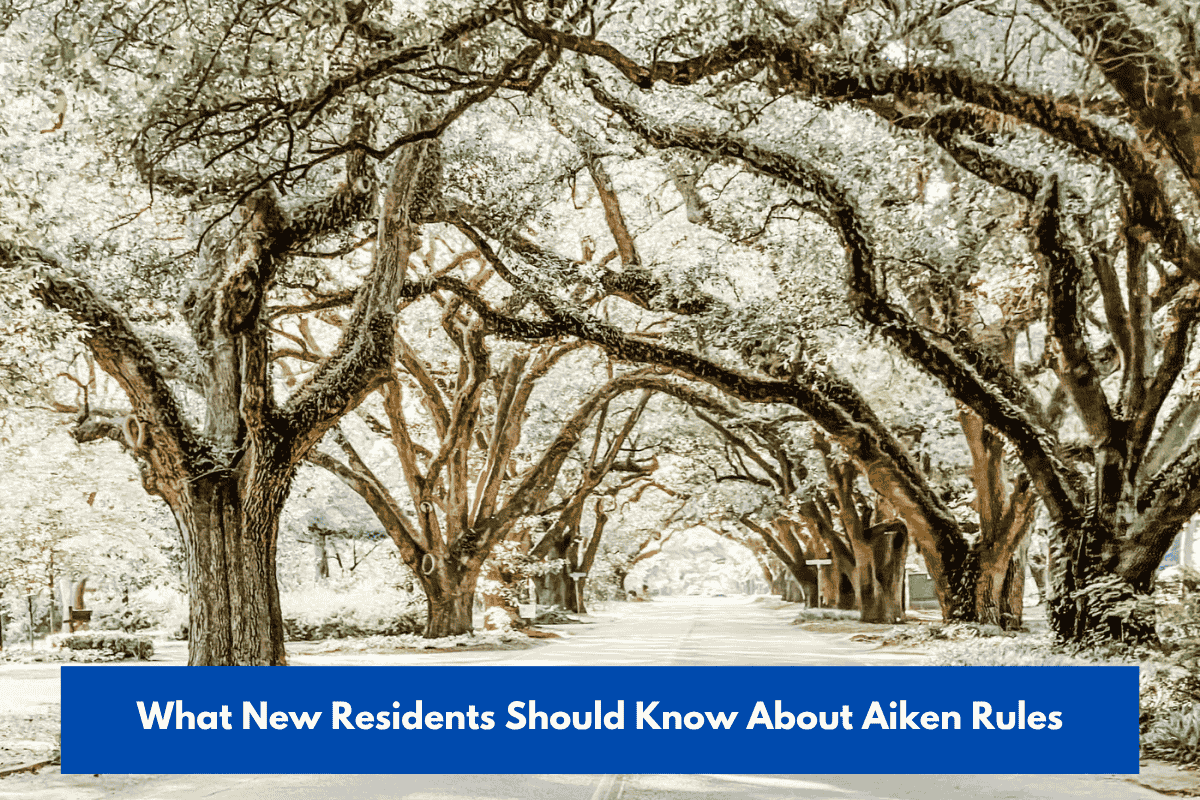 What New Residents Should Know About Aiken Rules