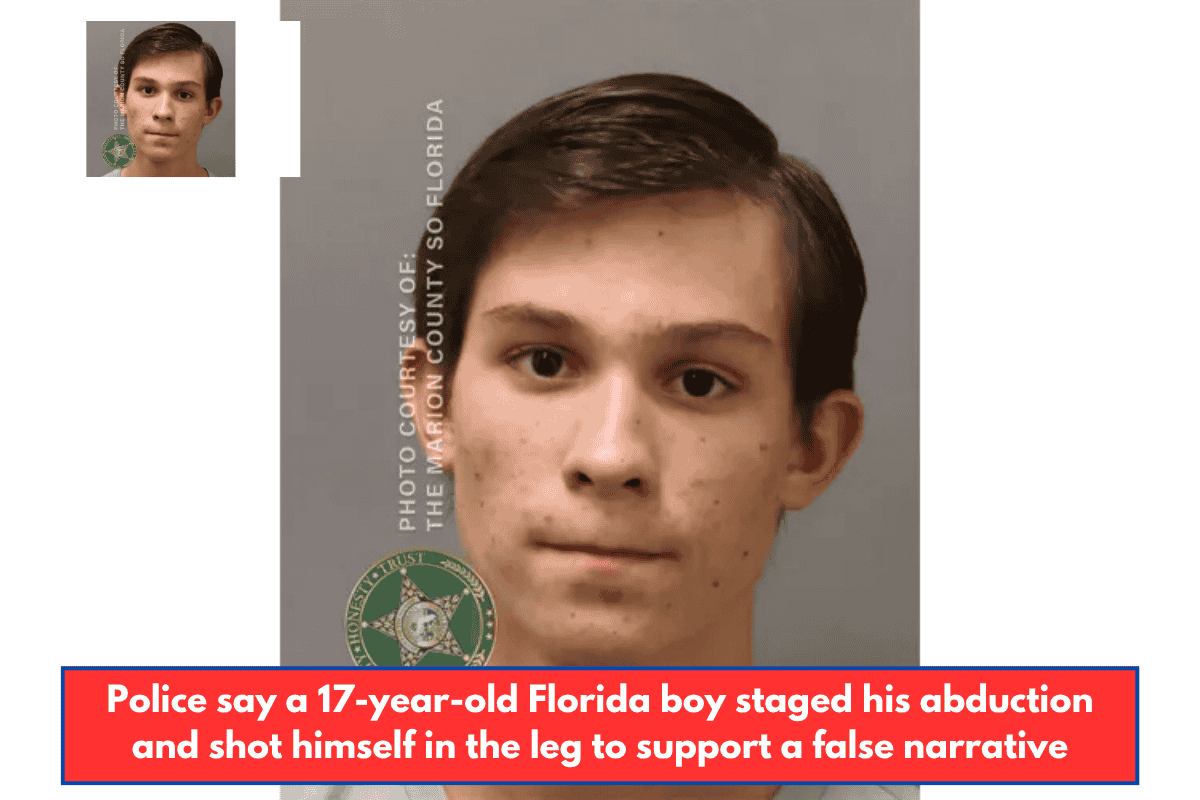 Police say a 17-year-old Florida boy staged his abduction and shot himself in the leg to support a false narrative