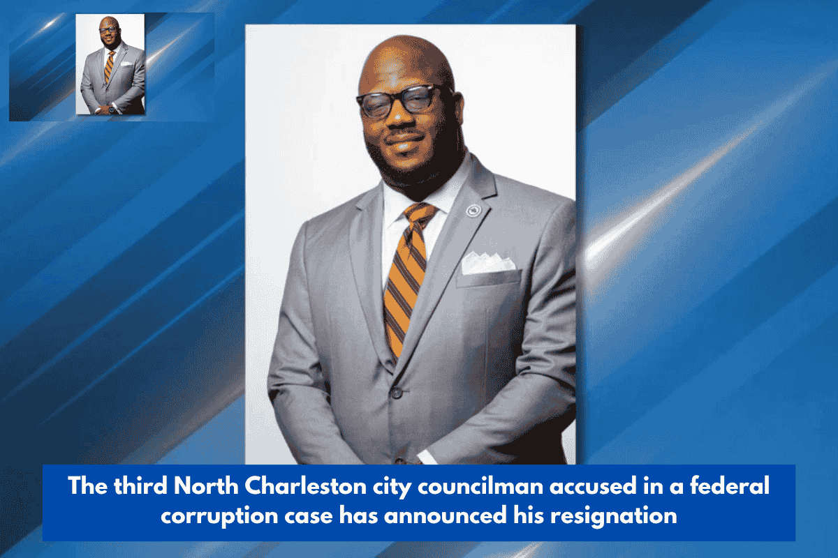 The third North Charleston city councilman accused in a federal corruption case has announced his resignation