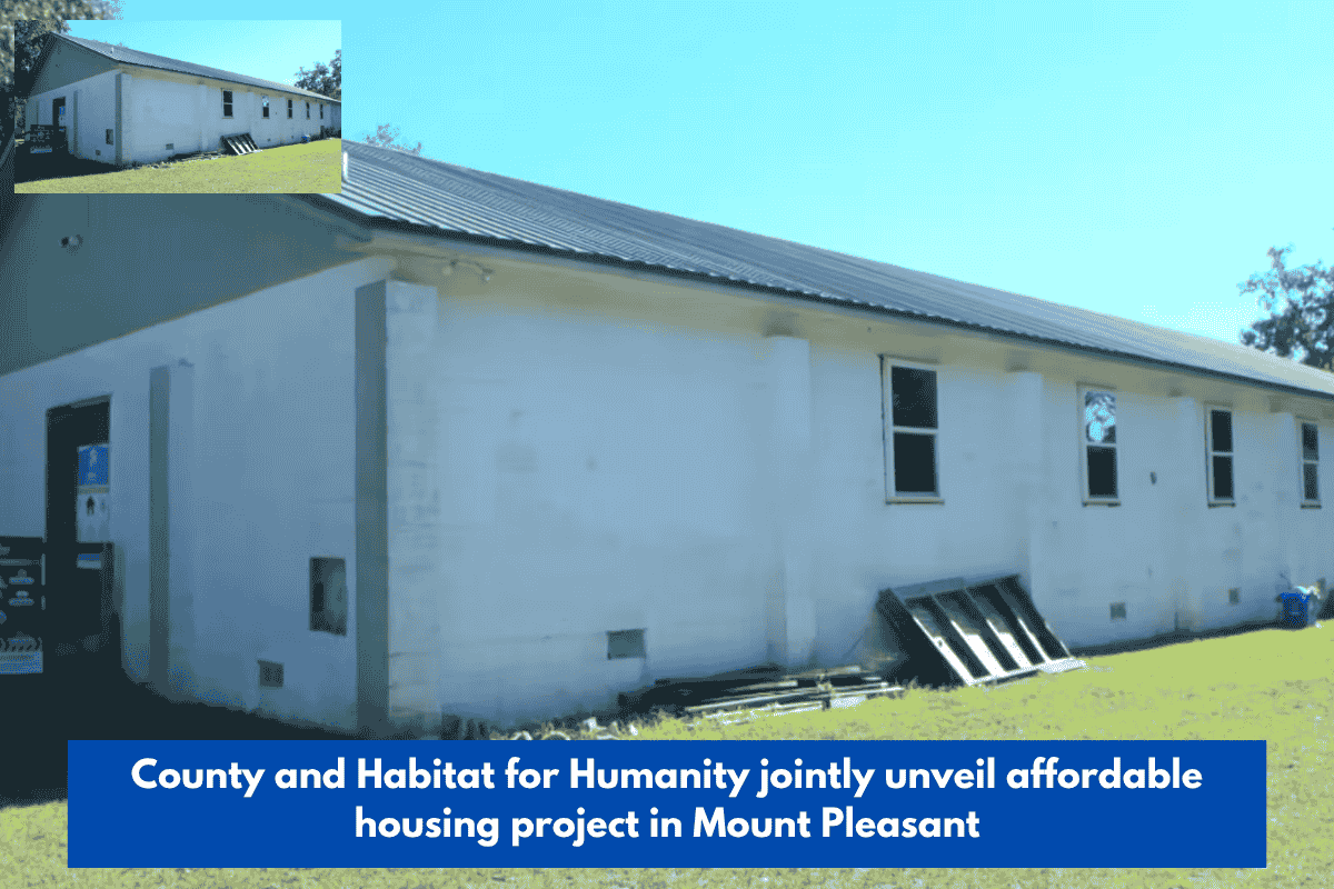 County and Habitat for Humanity jointly unveil affordable housing project in Mount Pleasant