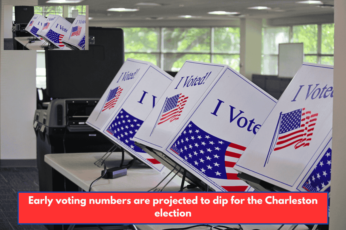 Early voting numbers are projected to dip for the Charleston election