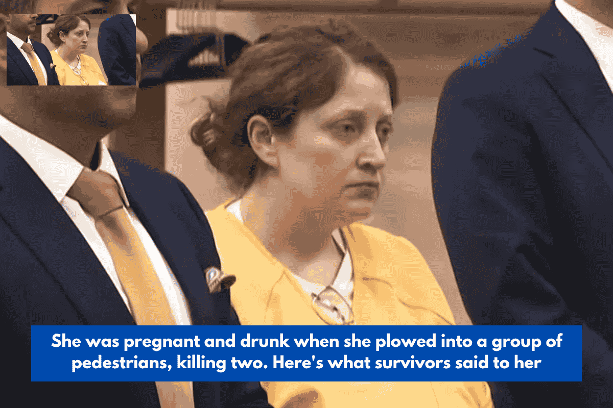 She was pregnant and drunk when she plowed into a group of pedestrians, killing two. Here's what survivors said to her